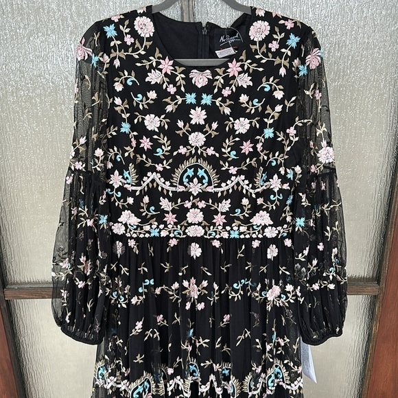 Mac Duggal EMBROIDERED BLOUSON SLEEVE GOWN size 6 $798 Anthropologie - Picture 9 of 15